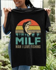 Man I Love Fishing Shirt Fisherman Funny Milf Classic T-Shirt apparel-classic-tshirt-lifestyle-front-130