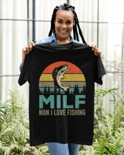 Man I Love Fishing Shirt Fisherman Funny Milf Classic T-Shirt apparel-classic-tshirt-lifestyle-front-131