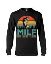 Man I Love Fishing Shirt Fisherman Funny Milf Long Sleeve Tee tile