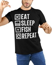 Eat Sleep Fish Repeat Funny Fishing Classic T-Shirt custom-t-shirts-classic-lifestyle-front-212