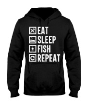 Eat Sleep Fish Repeat Funny Fishing Hooded Sweatshirt tile