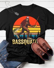 Funny Vintage Bigfoot Fishing Bassquatch Outdoor Fisher Classic T-Shirt apparel-classic-tshirt-lifestyle-front-216