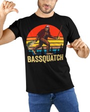 Funny Vintage Bigfoot Fishing Bassquatch Outdoor Fisher Classic T-Shirt custom-t-shirts-classic-lifestyle-front-212