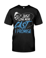 Just One More Cast I Promise Fishing Angler Gift Premium Fit Mens Tee tile