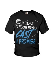 Just One More Cast I Promise Fishing Angler Gift Youth T-Shirt tile