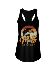 Milf Man I Love Fishing Fish Lover Ladies Flowy Tank tile
