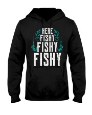 Here Fishy Fish Fishing Funny Hooded Sweatshirt tile