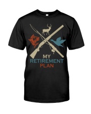 My Retirement Plan Hunting Fishing Hunter Premium Fit Mens Tee tile