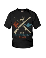 My Retirement Plan Hunting Fishing Hunter Youth T-Shirt tile