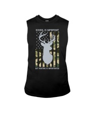 School Is Important But Hunting Is Importanter Deer Boys Sleeveless Tee tile