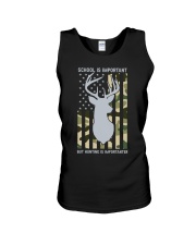 School Is Important But Hunting Is Importanter Deer Boys Unisex Tank tile