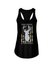 School Is Important But Hunting Is Importanter Deer Boys Ladies Flowy Tank tile