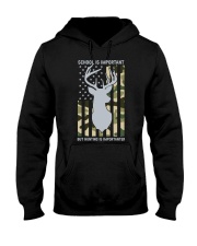 School Is Important But Hunting Is Importanter Deer Boys Hooded Sweatshirt tile
