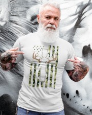 Hunting Fishing Faith Christian Hunter Fisherman Camo Usa Classic T-Shirt apparel-classic-tshirt-lifestyle-front-267