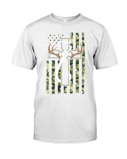 Hunting Fishing Faith Christian Hunter Fisherman Camo Usa Classic T-Shirt front