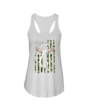 Hunting Fishing Faith Christian Hunter Fisherman Camo Usa Ladies Flowy Tank tile