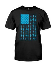 American Flag Fish Classic T-Shirt front