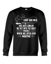 Carp Fishing Design For Men Funny Crewneck Sweatshirt tile
