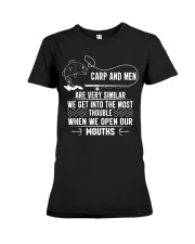Carp Fishing Design For Men Funny Premium Fit Ladies Tee tile