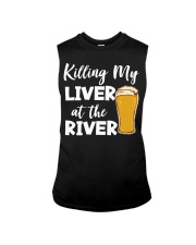 Killing My Liver At The River Fishing Lover Drinking Costume Sleeveless Tee tile
