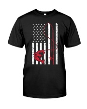Fishing Usa Flag Fishing Lover Gift Premium Fit Mens Tee tile