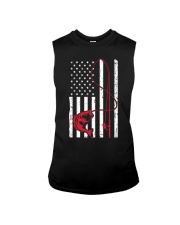 Fishing Usa Flag Fishing Lover Gift Sleeveless Tee tile