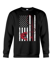 Fishing Usa Flag Fishing Lover Gift Crewneck Sweatshirt tile