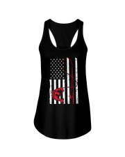 Fishing Usa Flag Fishing Lover Gift Ladies Flowy Tank tile