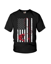 Fishing Usa Flag Fishing Lover Gift Youth T-Shirt tile