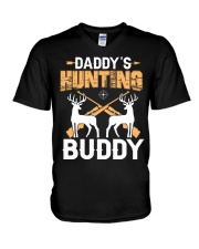 Deer Hunting Daddy’s Hunting Buddy V-Neck T-Shirt tile