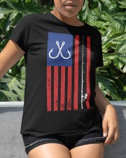 Bass Fishing Pole American Flag Color Vintage Classic T-Shirt apparel-classic-tshirt-lifestyle-front-234