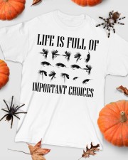 Fly Fishing Funny Life Is Full Of Important Choices Gift Men Classic T-Shirt custom-t-shirts-classic-lifestyle-front-319