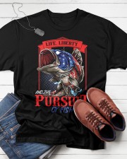 Fishing Patriotic Fisherman Tournament Usa American Flag Classic T-Shirt apparel-classic-tshirt-lifestyle-front-216