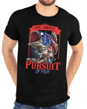 Fishing Patriotic Fisherman Tournament Usa American Flag Classic T-Shirt custom-t-shirts-classic-lifestyle-front-196