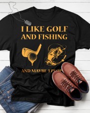 I Like Golf And Fishing And Maybe 3 People Classic T-Shirt apparel-classic-tshirt-lifestyle-front-216