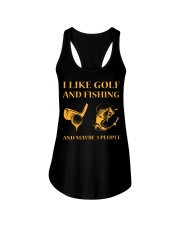 I Like Golf And Fishing And Maybe 3 People Ladies Flowy Tank tile