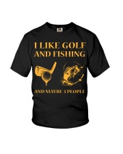 I Like Golf And Fishing And Maybe 3 People Youth T-Shirt tile