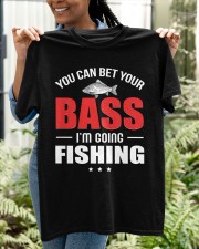 You Can Bet Your Bass I’m Going Fishing Funny Gift Raglan Baseball Tee Classic T-Shirt apparel-classic-tshirt-lifestyle-front-130