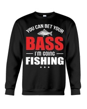 You Can Bet Your Bass I’m Going Fishing Funny Gift Raglan Baseball Tee Crewneck Sweatshirt tile