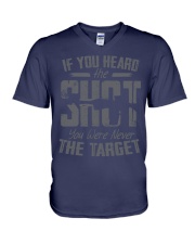 If You Heard The Shot Gun Rights Owner Ar-15 Gun Lovers V-Neck T-Shirt tile