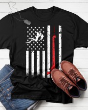 Spearfishing American Flag Spear Fishing Classic T-Shirt apparel-classic-tshirt-lifestyle-front-216