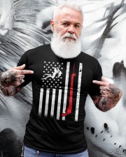 Spearfishing American Flag Spear Fishing Classic T-Shirt apparel-classic-tshirt-lifestyle-front-267