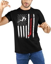Spearfishing American Flag Spear Fishing Classic T-Shirt custom-t-shirts-classic-lifestyle-front-212