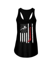 Spearfishing American Flag Spear Fishing Ladies Flowy Tank tile