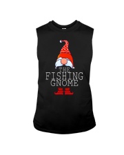 Fishing Gnome Family Matching Group Christmas Outfits Xmas Sleeveless Tee tile