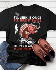 Ill Jerk It Once Fishing Classic T-Shirt apparel-classic-tshirt-lifestyle-front-216