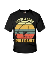 I Love A Good Pole Dance Funny Fishing Pun Gag Gift Youth T-Shirt tile
