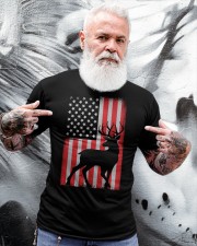 Patriotic American Flag Deer Hunter Classic T-Shirt apparel-classic-tshirt-lifestyle-front-267