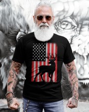 Patriotic American Flag Deer Hunter Classic T-Shirt apparel-classic-tshirt-lifestyle-front-268