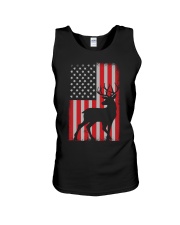 Patriotic American Flag Deer Hunter Unisex Tank tile
